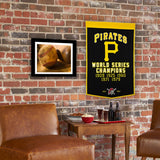 Pittsburgh Pirates Vintage Wool Dynasty Banner With Cafe Rod-Banner-Winning Streak Sports LLC-Top Notch Gift Shop