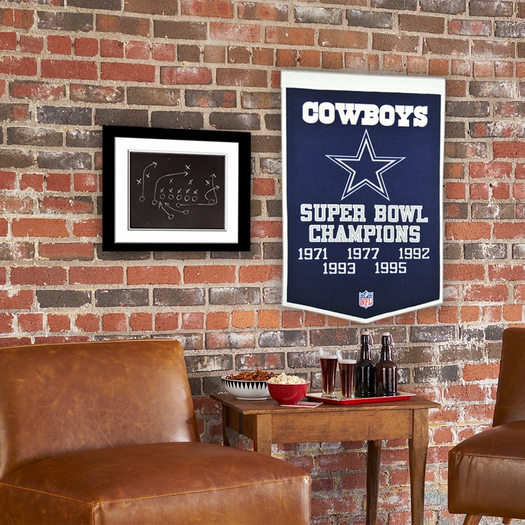 Dallas Cowboys Vintage Wool Dynasty Banner With Cafe Rod-Banner-Winning Streak Sports LLC-Top Notch Gift Shop