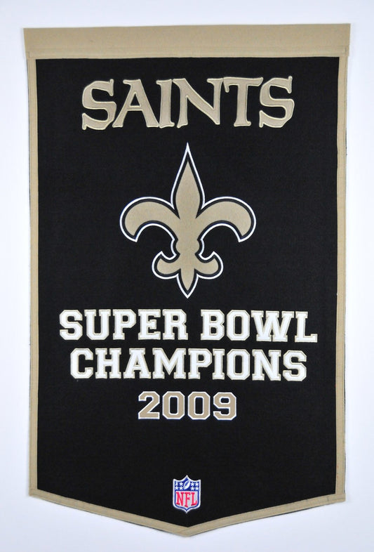 New Orleans Saints Vintage Wool Dynasty Banner With Cafe Rod-Banner-Winning Streak Sports LLC-Top Notch Gift Shop