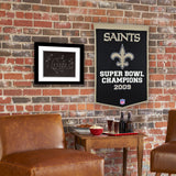 New Orleans Saints Vintage Wool Dynasty Banner With Cafe Rod-Banner-Winning Streak Sports LLC-Top Notch Gift Shop