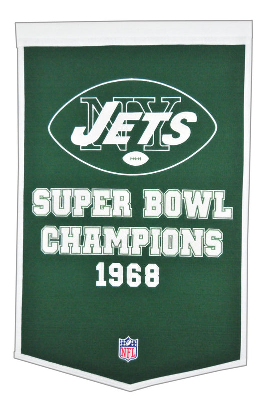 New York Jets Vintage Wool Dynasty Banner With Cafe Rod-Banner-Winning Streak Sports LLC-Top Notch Gift Shop