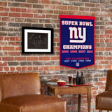 New York Giants Vintage Wool Dynasty Banner With Cafe Rod-Banner-Winning Streak Sports LLC-Top Notch Gift Shop