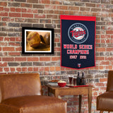 Minnesota Twins Vintage Wool Dynasty Banner With Cafe Rod-Banner-Winning Streak Sports LLC-Top Notch Gift Shop