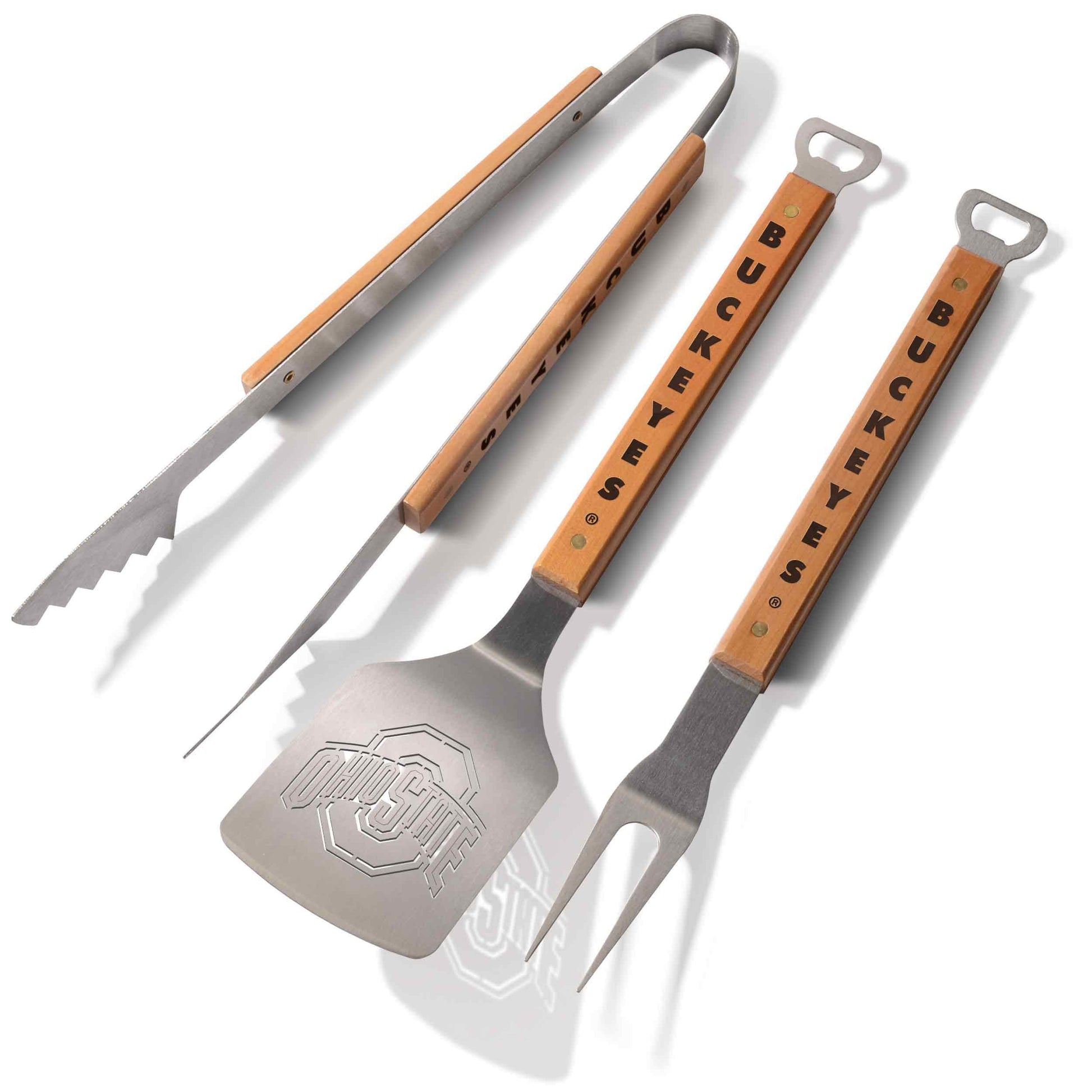 Ohio State University 3 Piece Sportula® BBQ Tool Set-Barbeque Tool-Sportula-Top Notch Gift Shop