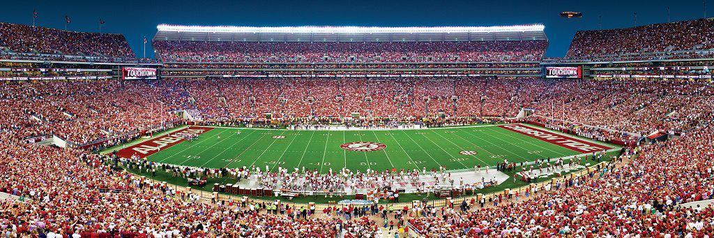 Alabama Crimson Tide Panoramic Stadium 1000 Piece Jigsaw Puzzle-Puzzle-MasterPieces Puzzle Company-Top Notch Gift Shop