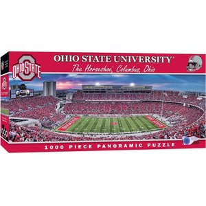 Ohio State Buckeyes Panoramic Stadium 1000 Piece Jigsaw Puzzle-Puzzle-MasterPieces Puzzle Company-Top Notch Gift Shop