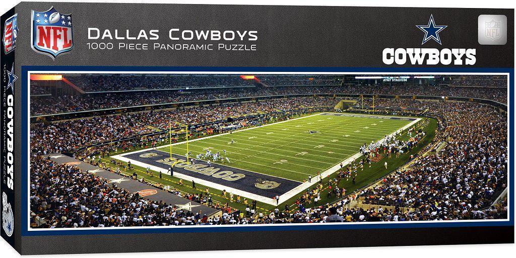 Dallas Cowboys Stadium 1,000 Piece Panoramic Puzzle-Puzzle-MasterPieces Puzzle Company-Top Notch Gift Shop