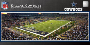 Dallas Cowboys Stadium 1,000 Piece Panoramic Puzzle-Puzzle-MasterPieces Puzzle Company-Top Notch Gift Shop