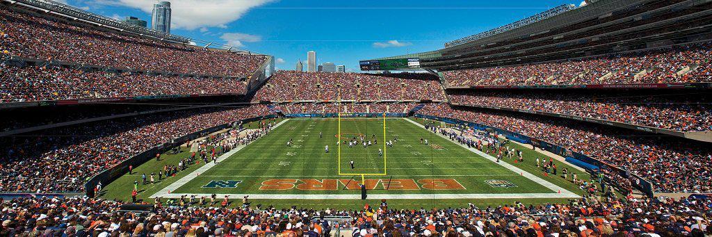 Chicago Bears 1,000 Piece Panoramic Puzzle-Puzzle-MasterPieces Puzzle Company-Top Notch Gift Shop