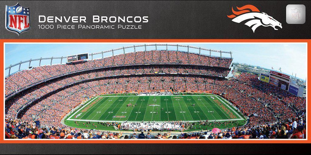 Denver Broncos 1,000 Piece Panoramic Puzzle-Puzzle-MasterPieces Puzzle Company-Top Notch Gift Shop