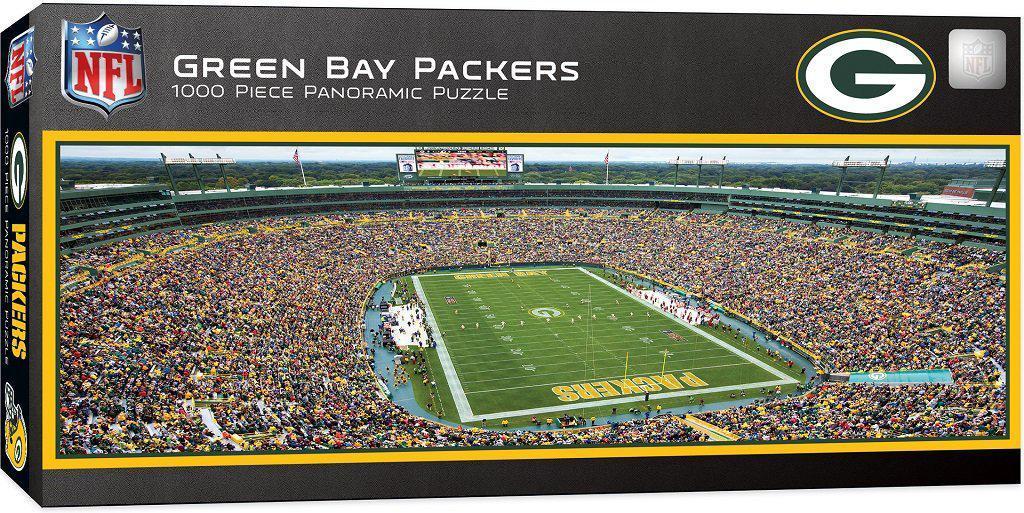 Green Bay Packers 1,000 Piece Panoramic Puzzle-Puzzle-MasterPieces Puzzle Company-Top Notch Gift Shop