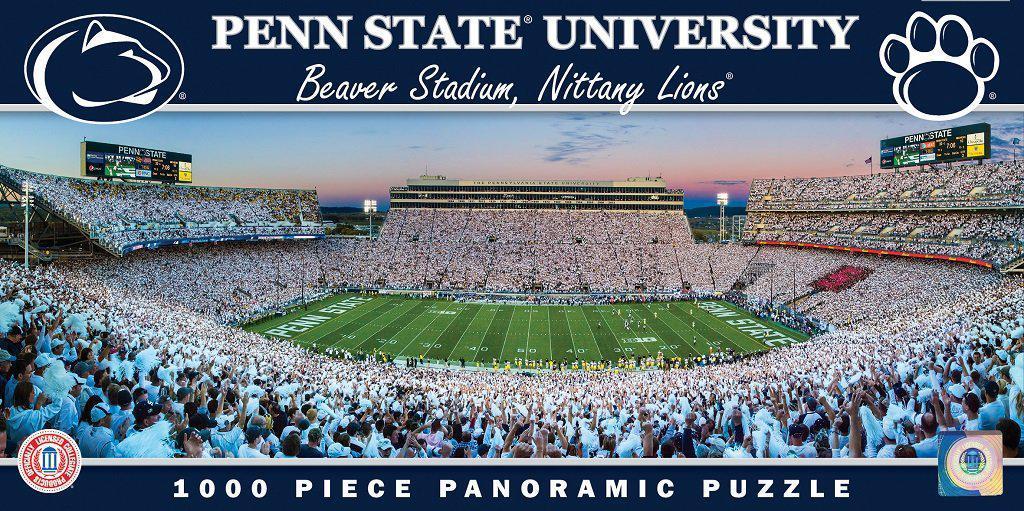 Penn State Panoramic Stadium 1000 Piece Jigsaw Puzzle-Puzzle-MasterPieces Puzzle Company-Top Notch Gift Shop