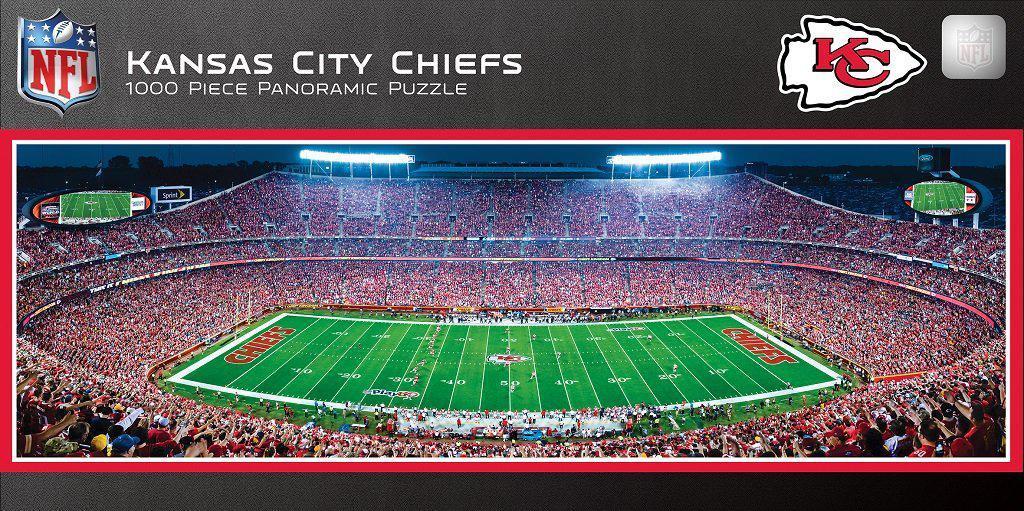 Kansas City Chiefs Stadium 1000 Piece Jigsaw Puzzle-Puzzle-MasterPieces Puzzle Company-Top Notch Gift Shop