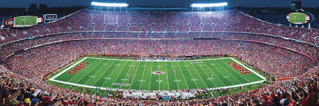 Kansas City Chiefs Stadium 1000 Piece Jigsaw Puzzle-Puzzle-MasterPieces Puzzle Company-Top Notch Gift Shop