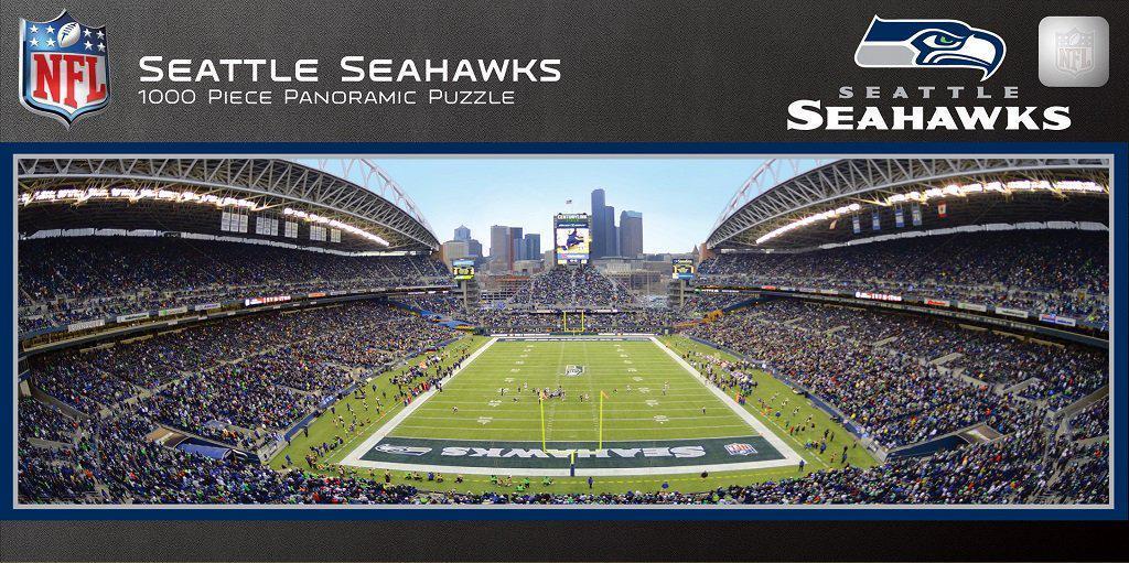 Seattle Seahawks 1,000 Piece Panoramic Puzzle-Puzzle-MasterPieces Puzzle Company-Top Notch Gift Shop