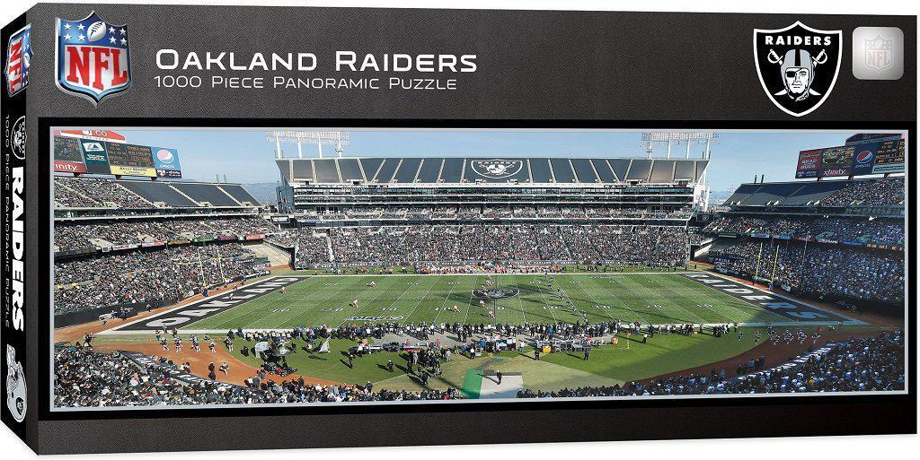 Oakland Raiders 1,000 Piece Panoramic Puzzle-Puzzle-MasterPieces Puzzle Company-Top Notch Gift Shop