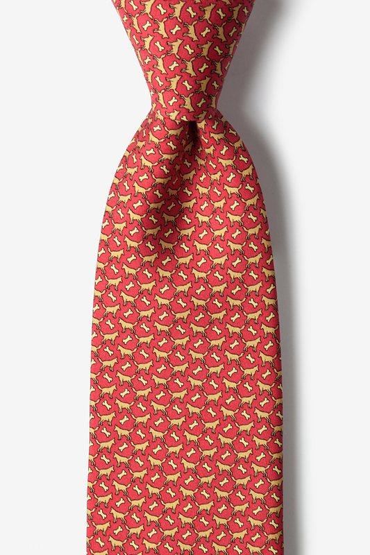 Give A Dog A Bone 100% Silk Men's Tie-Necktie-Alynn-Top Notch Gift Shop