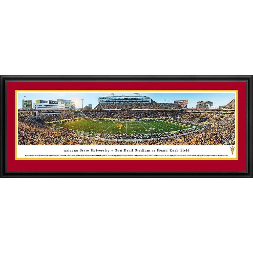 Arizona State Football - Stadium 50 Yard Line Panorama Framed Print-Print-Blakeway Worldwide Panoramas, Inc.-Top Notch Gift Shop