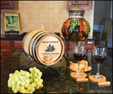 Castle Vineyard Oak Barrel With Stand- Personalized-Aging Barrel-1000 Oaks Barrel-Top Notch Gift Shop