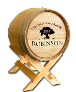 Tree Of Life Wedding Barrel Card Holder - Personalized-Wedding Barrel-1000 Oaks Barrel-Top Notch Gift Shop