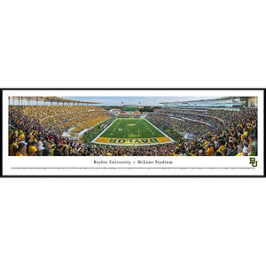 Baylor Football - "Stadium End Zone" Panorama Framed Print-Print-Blakeway Worldwide Panoramas, Inc.-Top Notch Gift Shop