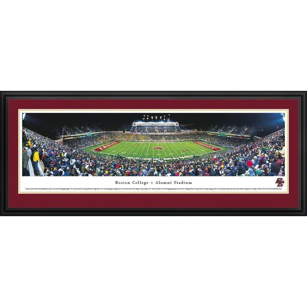 Boston College Football - "Stadium 50 Yard Line" Panorama Framed Print-Print-Blakeway Worldwide Panoramas, Inc.-Top Notch Gift Shop