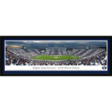 BYU College Football - "Stadium 50 Yard Line" Panorama Framed Print-Print-Blakeway Worldwide Panoramas, Inc.-Top Notch Gift Shop