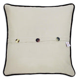 Fire Island Hand Embroidered CatStudio Pillow-Pillow-CatStudio-Top Notch Gift Shop