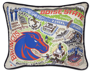 Boise State University Embroidered CatStudio Pillow-Pillow-CatStudio-Top Notch Gift Shop