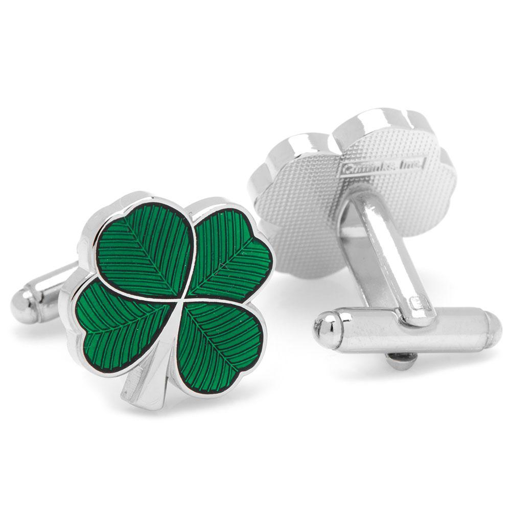 Green Clover Cufflinks-Cufflinks-Cufflinks, Inc.-Top Notch Gift Shop