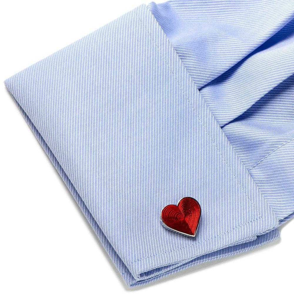 Red Heart Cufflinks-Cufflinks-Cufflinks, Inc.-Top Notch Gift Shop