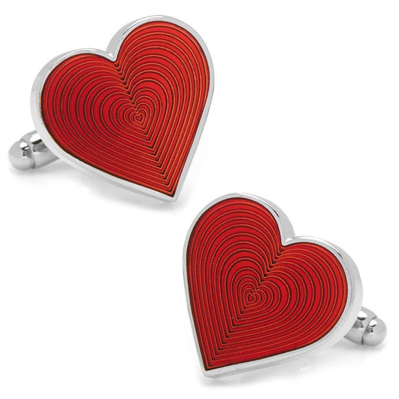 Red Heart Cufflinks-Cufflinks-Cufflinks, Inc.-Top Notch Gift Shop