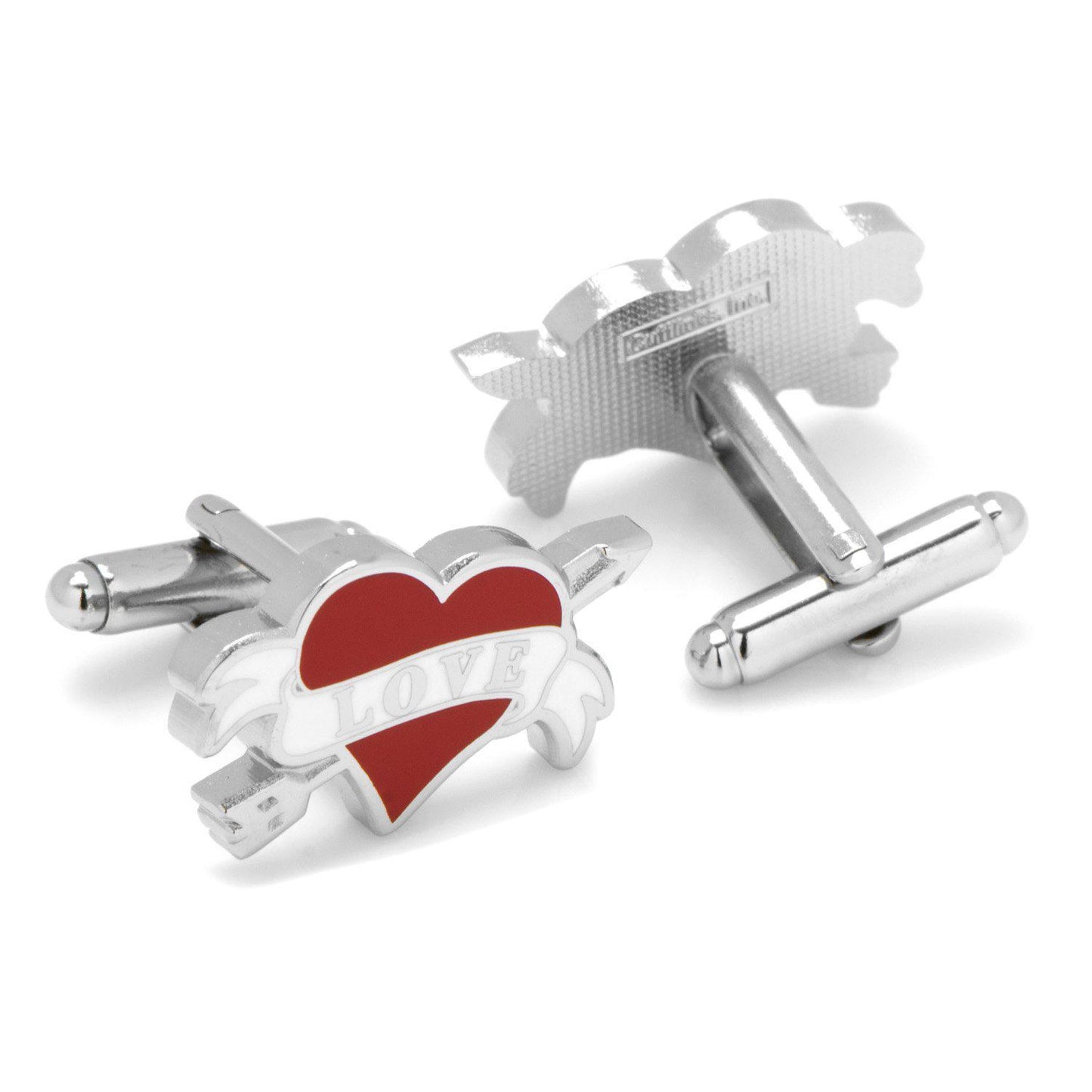 Tattoo Heart Cufflinks-Cufflinks-Cufflinks, Inc.-Top Notch Gift Shop