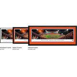 Clemson Football - "Stadium 50 Yard Line" Panorama Framed Print-Print-Blakeway Worldwide Panoramas, Inc.-Top Notch Gift Shop