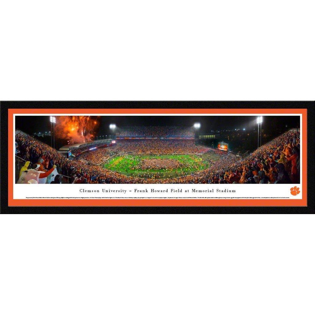 Clemson Football - "Stadium 50 Yard Line" Panorama Framed Print-Print-Blakeway Worldwide Panoramas, Inc.-Top Notch Gift Shop