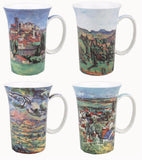 Cezanne Set of 4 Bone China Mugs-Mug-McIntosh Trading-Top Notch Gift Shop