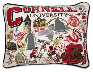 Cornell University Embroidered CatStudio Pillow-Pillow-CatStudio-Top Notch Gift Shop