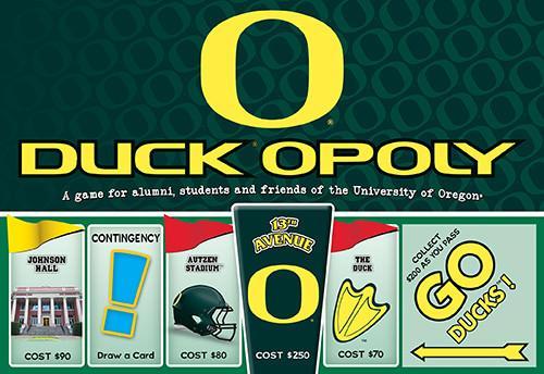 Duck-opoly - University of Oregon Monopoly Game-Game-Late For The Sky-Top Notch Gift Shop