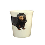 Black Dachshund Hand Painted Coffee Mug-Mug-Sea Island-Top Notch Gift Shop