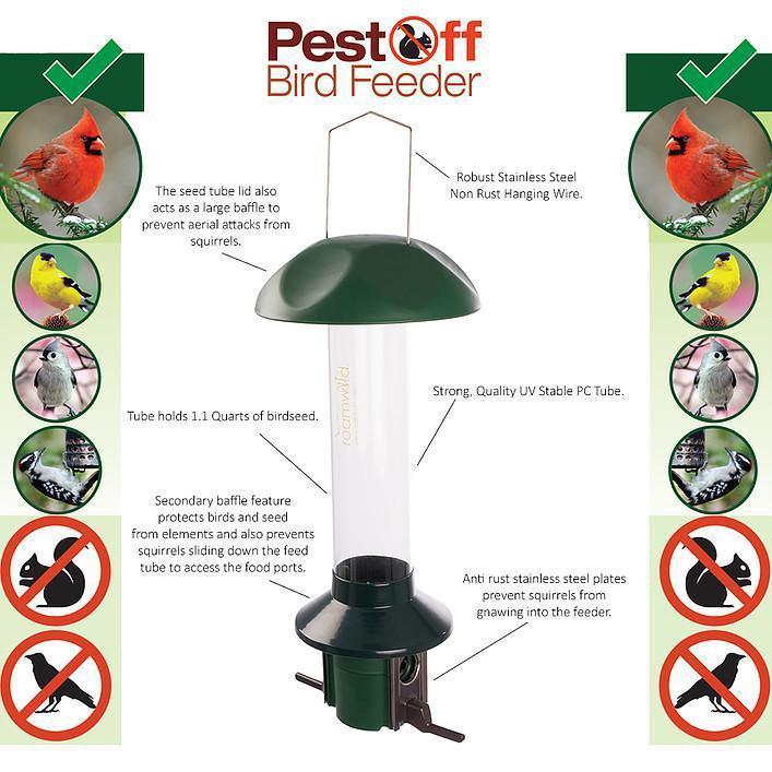 PestOff Birdfeeder by Roamwild-Bird Feeder-Roamwild-Top Notch Gift Shop