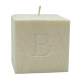 4" Hand Poured Initial Palm Wax Candle - Unscented-Candle-Carved Solutions-Top Notch Gift Shop