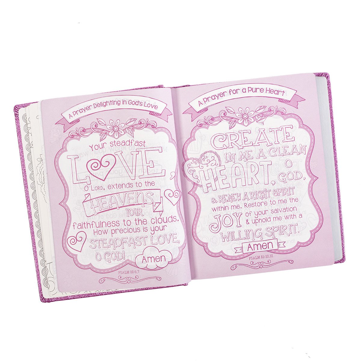 My Creative Bible for Girls, Journaling Bible - ESV - Purple Glitter Hardcover-Bible-Christian Art Gifts-Top Notch Gift Shop