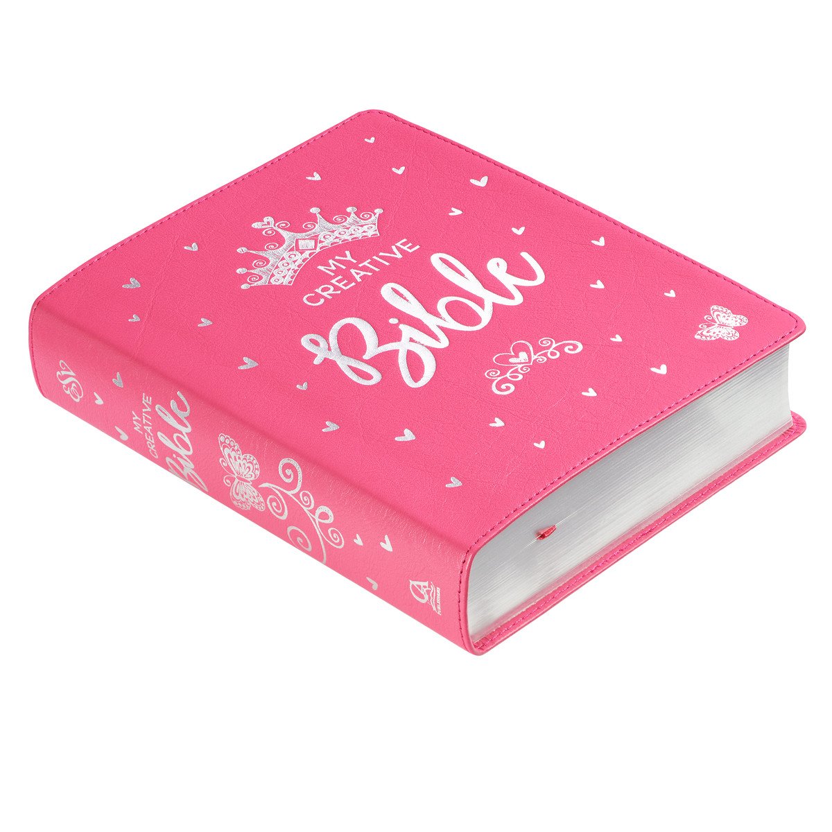 My Creative Bible for Girls, Journaling Bible - ESV - Bright Pink Leather Cover-Bible-Christian Art Gifts-Top Notch Gift Shop