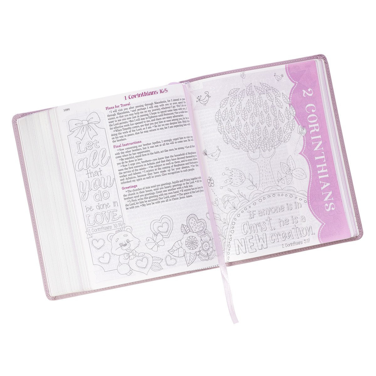 My Creative Bible for Girls, Journaling Bible - ESV - Pink Leather Cover-Bible-Christian Art Gifts-Top Notch Gift Shop