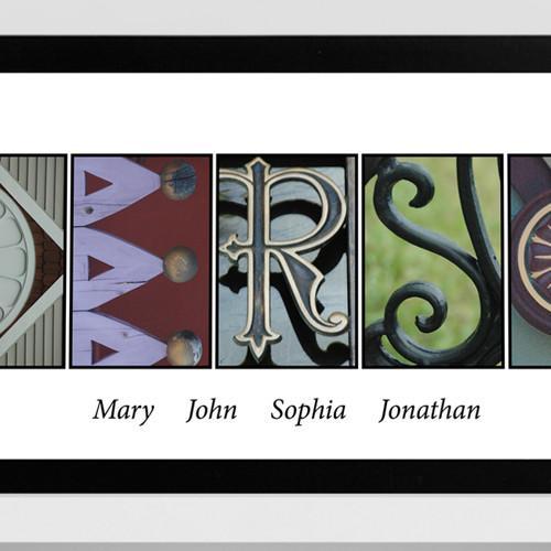 Architectural Elements III Color Family Name Personalized Print-Wall Art-JDS Marketing-Top Notch Gift Shop