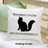 Cat Silhouette Personalized Throw Pillow-Pillow-JDS Marketing-Top Notch Gift Shop