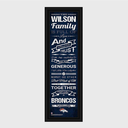 NFL Family Cheer Print & Frame-Wall Art-JDS Marketing-Top Notch Gift Shop