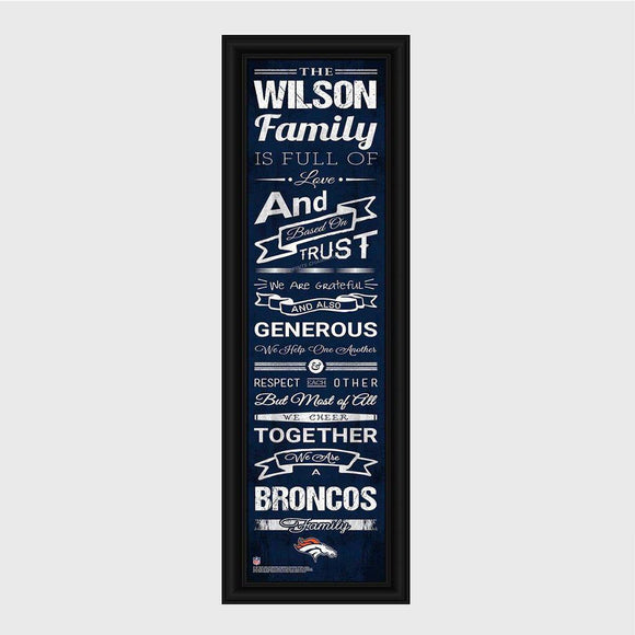NFL Family Cheer Print & Frame-Wall Art-JDS Marketing-Top Notch Gift Shop