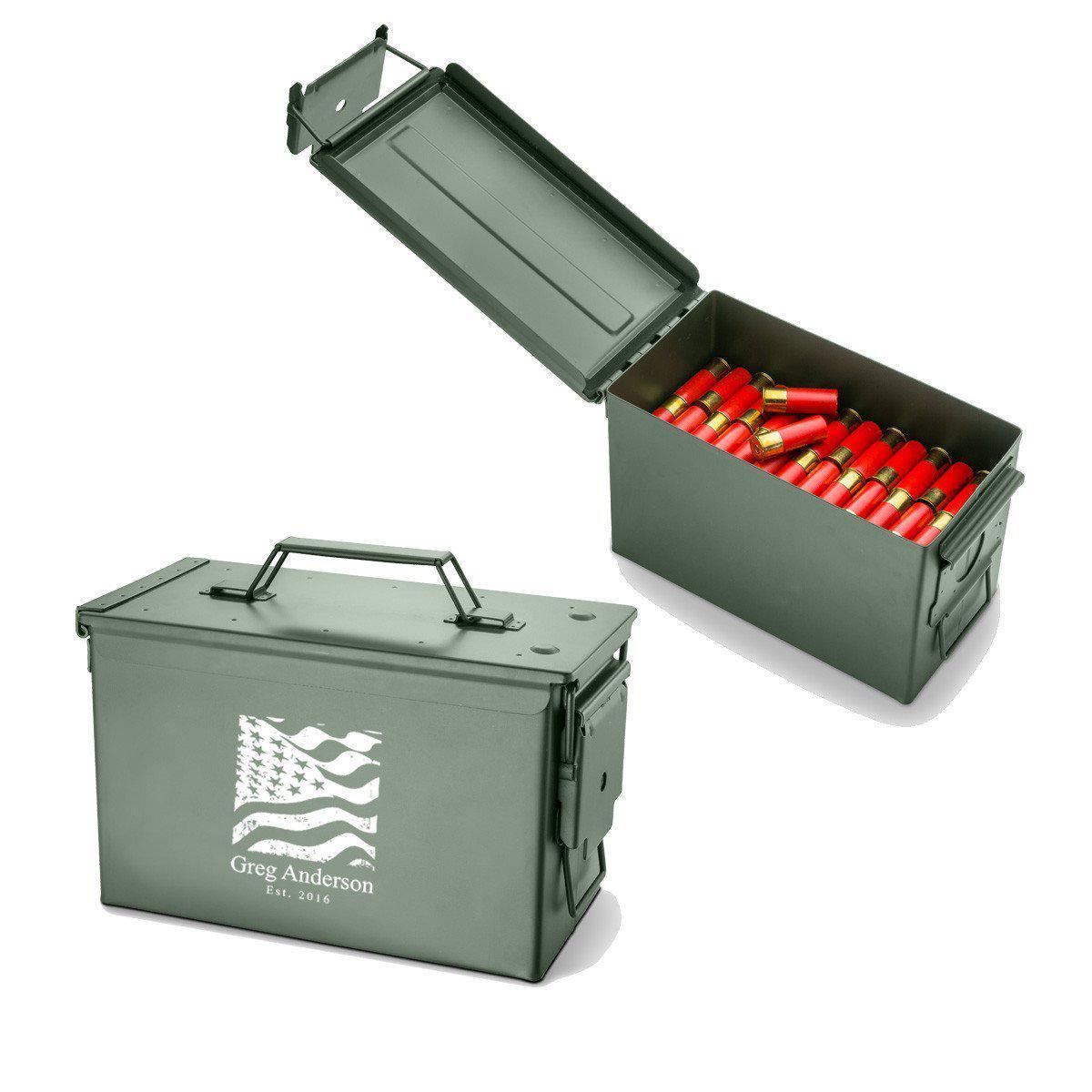 Metal Ammunition Box - Personalized-Tumbler-JDS Marketing-Top Notch Gift Shop