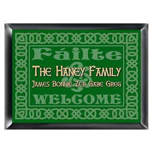 Celtic Green Personalized Family Sign-Wall Art-JDS Marketing-Top Notch Gift Shop